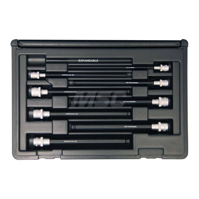 Bondhus 30887 Torx Bit Socket Set: 8 Pc, 3/8" Drive