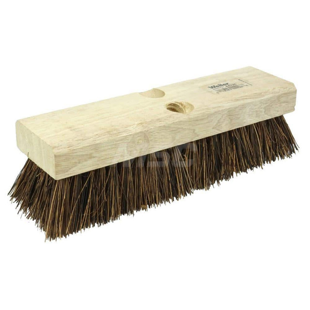 Weiler 44026 Scrub Brush: 10" Brush Length, 2-3/4" Brush Width, Palmetto Fiber Bristles