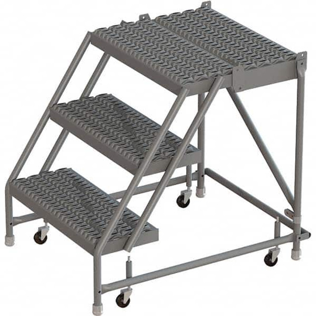 TRI-ARC KDSR003242-D3 Steel Rolling Ladder: 3 Step