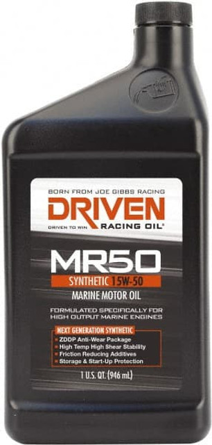 Joe Gibbs Driven Racing Oil 02607 1 Quart Synthetic Marine Oil