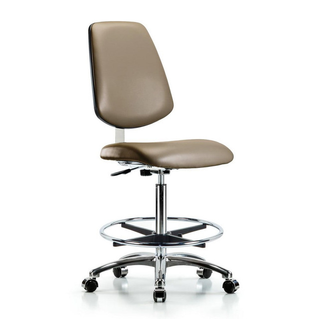 Blue Ridge Ergonomics MSC40279 Task Chair: Vinyl, Taupe