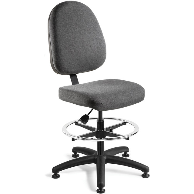 Bevco 6300-F-GRY Task Chair: Olefin, Adjustable Height, Gray