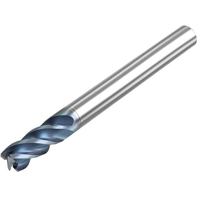 Niagara Cutter 10008565 Corner Radius End Mill: 1/4" Dia, 1/2" LOC, 0.02" Radius, 4 Flutes, Solid Carbide