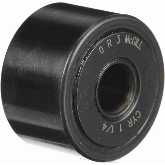 McGill 4120100000 Cam Yoke Roller: Crowned, 0.375" Bore Dia, 1-1/4" Roller Dia, 0.75" Roller Width, Needle Roller Bearing