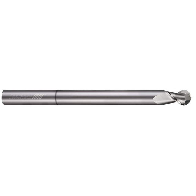 Helical Solutions 18190 Ball End Mill:  0.3125" Dia,  0.4375" LOC,  2 Flute,  Solid Carbide