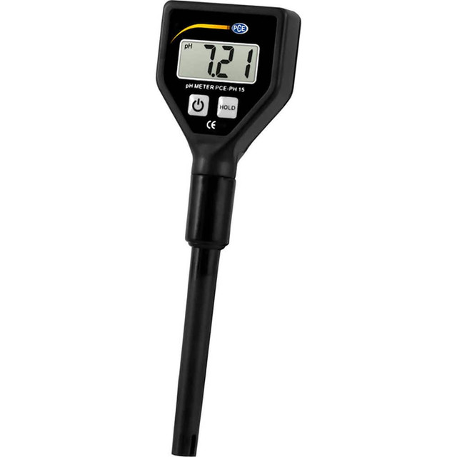 PCE Instruments PCE-PH 15 Conductivity, pH & TDS Meters & Testers; Minimum pH Range: 0.01 ; Probe Type: pH ; Maximum pH Range: 14.00 ; Display Type: LCD ; Automatic Temperature Compensation: No ; Resolution: 0.010