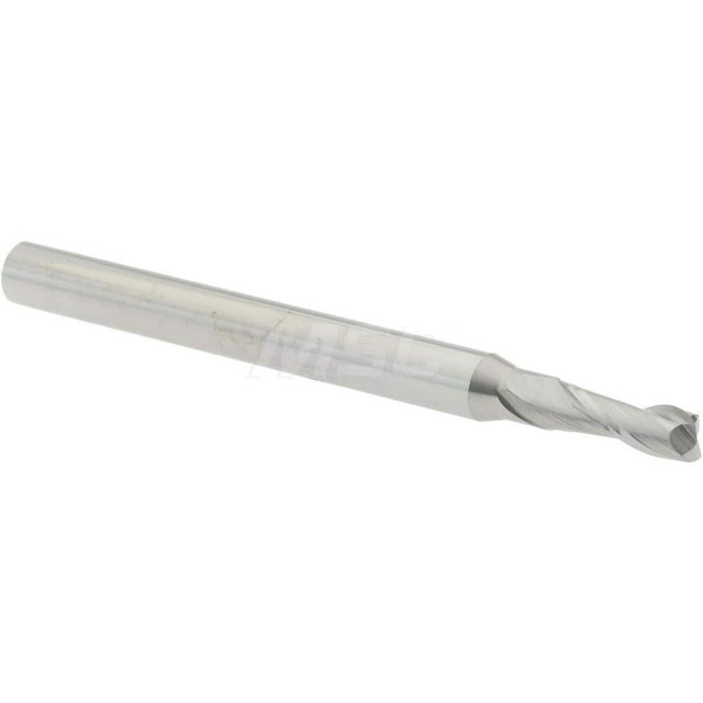 Accupro 14796211 Corner Radius End Mill: 0.0938" Dia, 0.279" LOC, 0.015" Radius, 2 Flutes, Solid Carbide