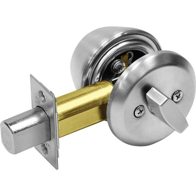 Sargent 485 26D Deadbolts; Deadbolt Type: Single Cylinder ; Lock Type: Single Cylinder ; Finish: Satin Chrome ; Hand Orientation: Non-Handed ; Lockset Grade: Grade 1