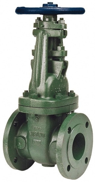 NIBCO NHAL10J Gate Valve: OS & Y, 5" Pipe, Flanged-Raised Face, Ductile Iron