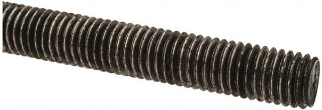 MSC 01112 Threaded Rod: 1/2-13, 2' Long, Low Carbon Steel