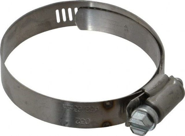 IDEAL TRIDON M613032706 Worm Gear Clamp: SAE 32, 1-9/16 to 2-1/2" Dia, Stainless Steel Band