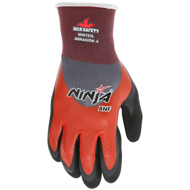 MCR Safety N96783M General Purpose Work Gloves: Medium, Foam Nitrile Coated, Nylon & Spandex