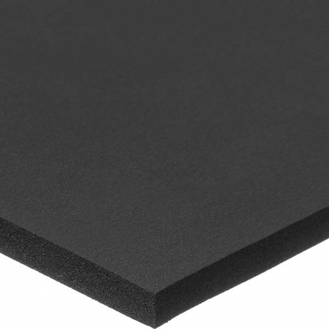 USA Industrials ZUSA-PU-67 Open Cell Polyurethane Foam: 2" Wide, 78" Long, Black