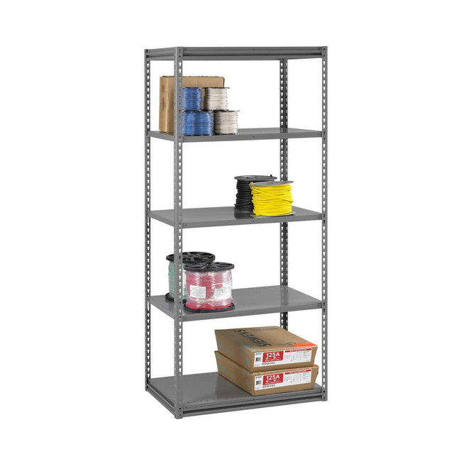 Tennsco ZM7-4218S-5DMGY Steel Boltless Shelving: