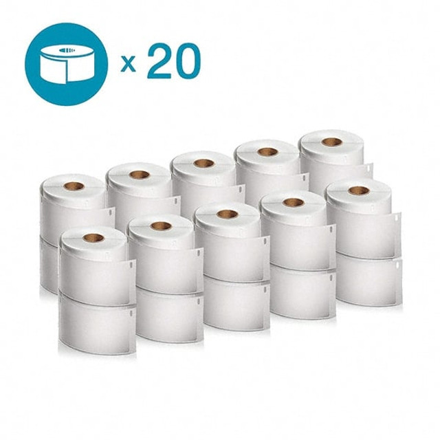 Dymo 2050829 Label Maker Label: White, Paper, 6" OAL, 4" OAW, 220 per Roll, 20 Roll