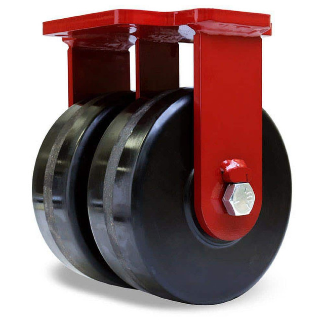 Hamilton R-EHD2-83PH Rigid Top Plate Caster: Phenolic, 8" Wheel Dia, 3" Wheel Width, 4,000 lb Capacity, 10-1/2" OAH