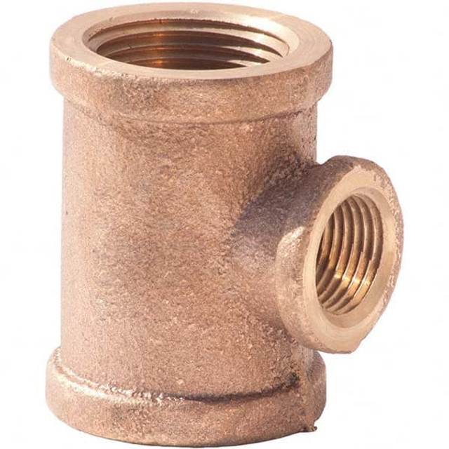 Merit Brass XNL106-323212 Brass Pipe Reducer: 2 x 2 x 3/4" Fitting, FNPT x FNPT x FNPT, Class 125, Lead Free