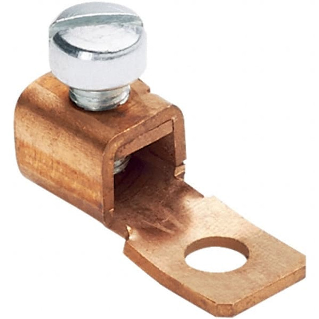Panduit CXS35-36-C Square Ring Terminal: Non-Insulated, 14 to 6 AWG, Lug Connection