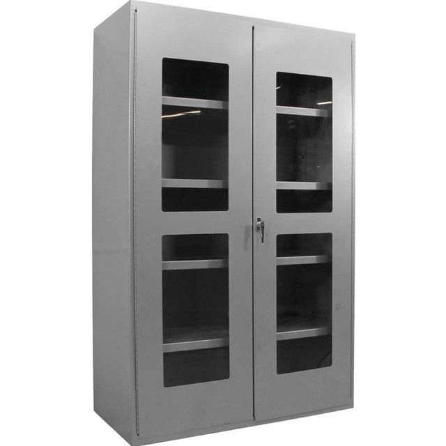 Valley Craft F89077 Storage Cabinets; Cabinet Type: Storage; Visible ; Cabinet Material: Steel ; Width (Inch): 48in ; Depth (Inch): 24in ; Cabinet Door Style: Clearview ; Height (Inch): 78in