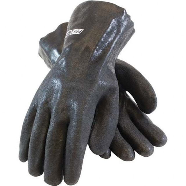 PIP 58-8120DD Chemical Resistant Gloves: Polyvinylchloride, Supported