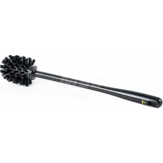 LPD C57156 ESD/Antistatic Tube Cleaner Brush: 2-1/2" Brush Dia, 15-3/4" OAL, Nylon Bristles, Round