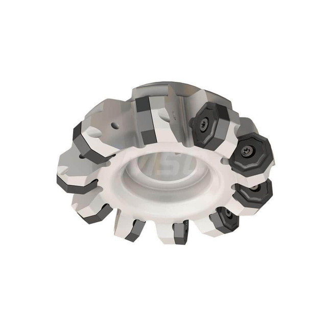 Iscar 3104152 112mm Cut Diam, 1-1/4" Arbor Hole, 5.5mm Max Depth of Cut, 45° Indexable Chamfer & Angle Face Mill