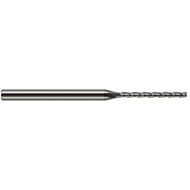 Harvey Tool 35012 Square End Mill: 3/16'' Dia, 2-1/4'' LOC, 3/16'' Shank Dia, 4'' OAL, 4 Flutes, Solid Carbide