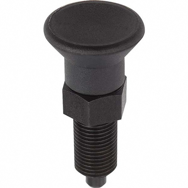 KIPP K0338.11412AO 3/4-16, 25mm Thread Length, 12mm Plunger Diam, Locking Pin Knob Handle Indexing Plunger