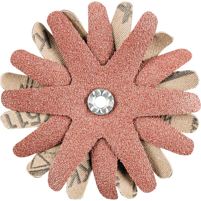 PFERD 42732143 Sanding Stars; Abrasive Type: Coated ; Grade: Coarse ; Grit: 60 ; Connector Type: Arbor ; Abrasive Material: Aluminum Oxide ; Maximum Rpm: 4250.000