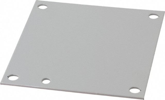 Wiegmann N1P0606 4-1/4" OAW x 4-1/4" OAH Powder Coat Finish Electrical Enclosure Nonperforated Panel