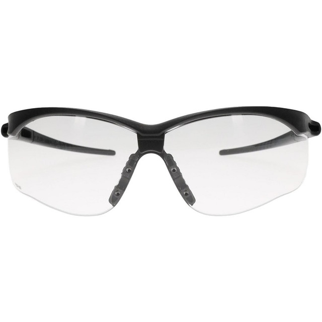 PRO-SAFE 47684 Safety Glass: Scratch-Resistant, Polycarbonate, Clear Lenses, Frameless