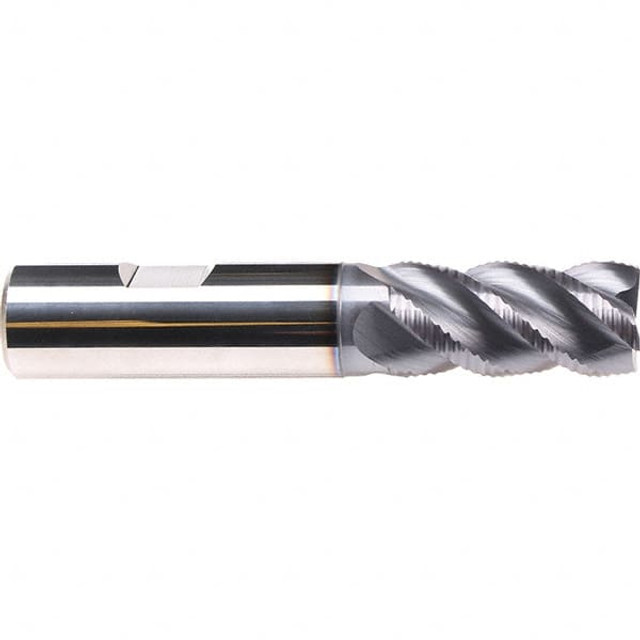 Emuge 2873A.0625 5/8" Diam 4-Flute 45° Solid Carbide Square Roughing & Finishing End Mill