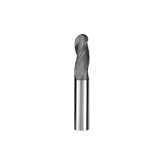 SGS 31147 Ball End Mill: 0.2813" Dia, 0.75" LOC, 3 Flute, Solid Carbide