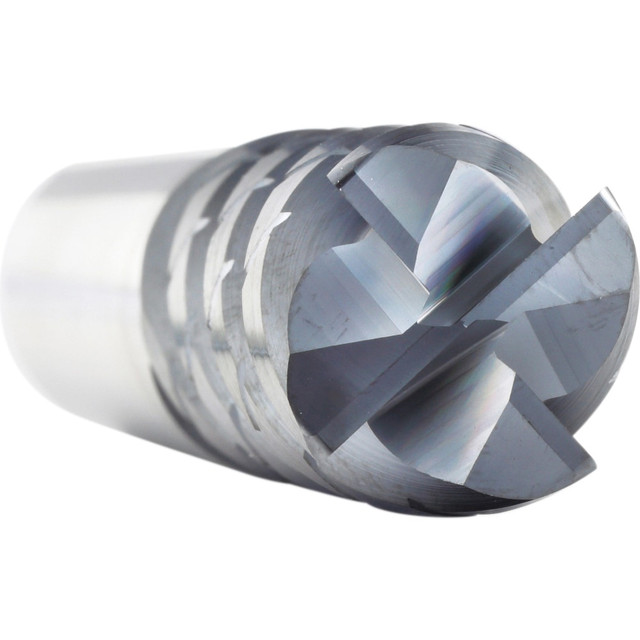 Supermill SR4F250RA Roughing & Finishing End Mill: 1/4" Dia, 4 Flutes, 0.015" Corner Radius, Corner Radius End, Chipbreaker