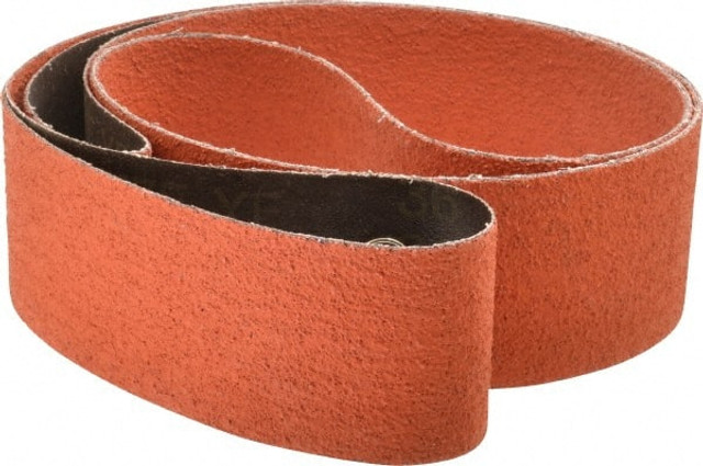 3M 7010359744 Abrasive Belt: 3" Wide, 132" Long, 36 Grit, Ceramic