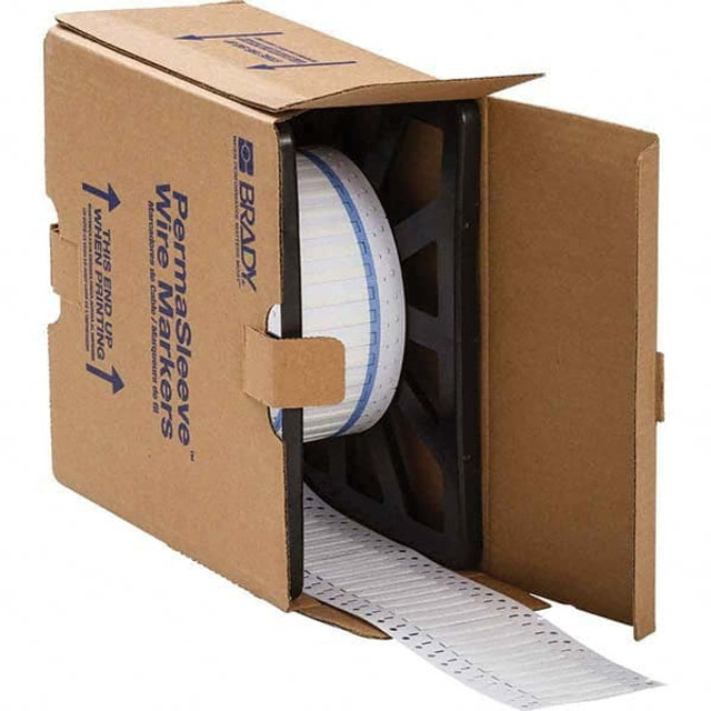 Brady 32507 Label Maker Label: White, Polyolefin, 2,500 per Roll