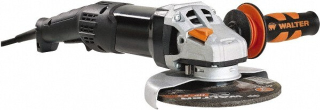 WALTER Surface Technologies 30A560 Corded Angle Grinder: 6" Wheel Dia, 9,600 RPM, 5/8-11 Spindle