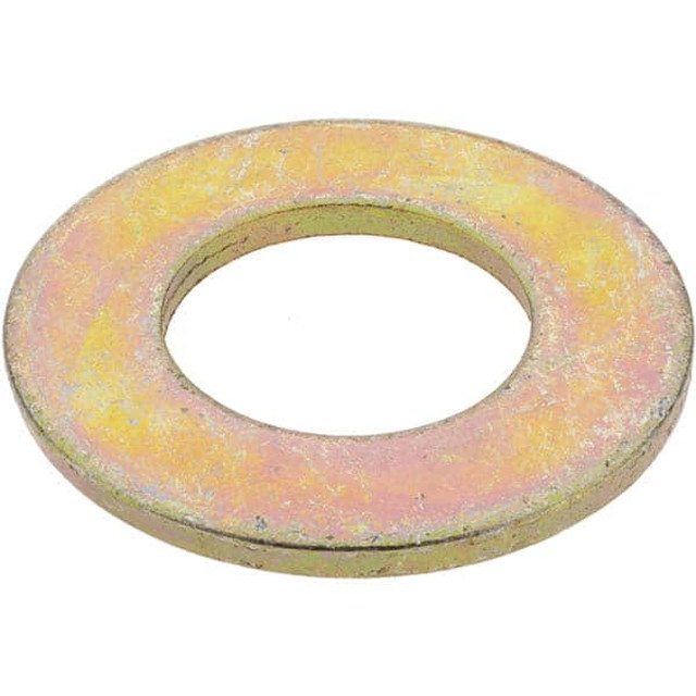 Value Collection 39710 1" Screw SAE Flat Washer: Steel, Zinc Yellow Dichromate Finish