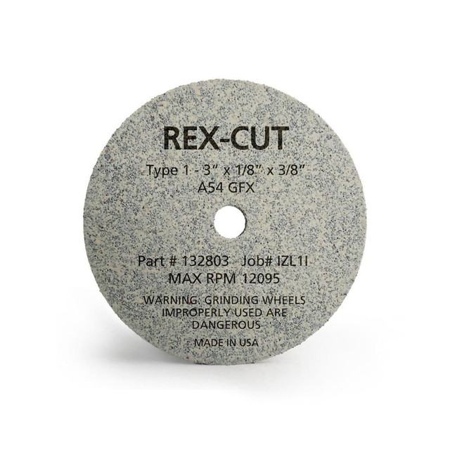 Rex Cut Abrasives 124043 Deburring Disc: 2" Dia, 1/4" Hole, Coarse Grade, Aluminum Oxide