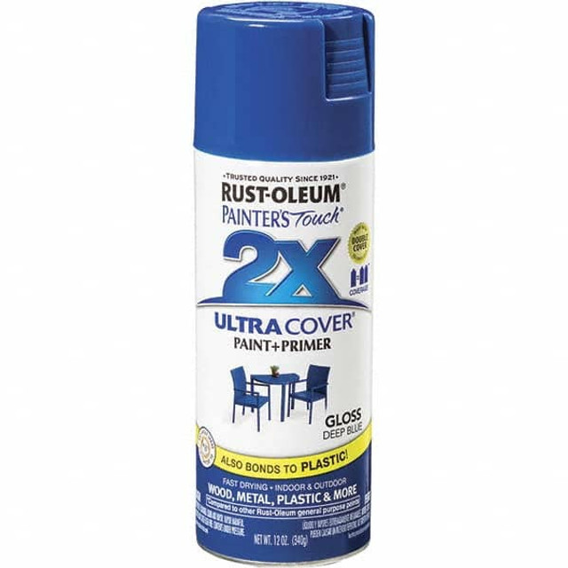 Rust-Oleum 334032 Spray Paint: Blue, Gloss, Enamel