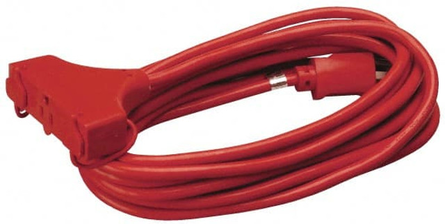 Southwire 4217SW8804 25', 14/3 Gauge/Conductors, Red Indoor & Outdoor Extension Cord