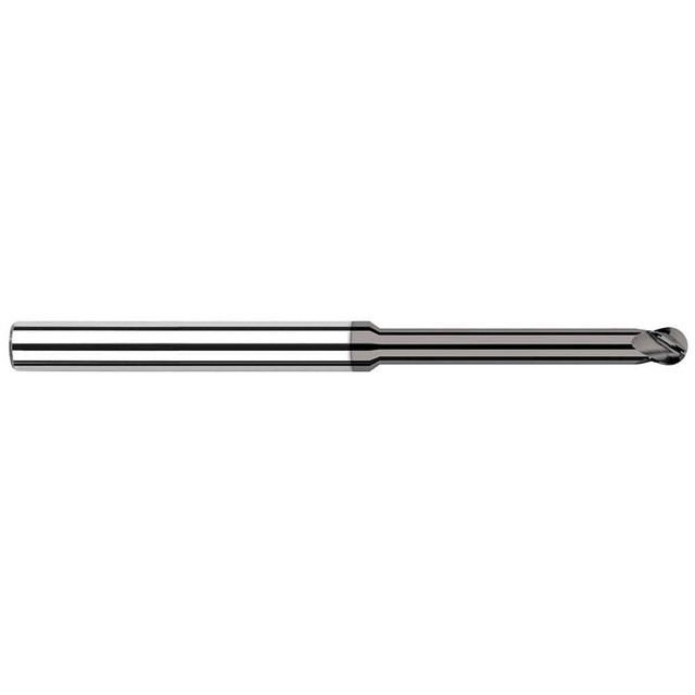 Harvey Tool 62108 Ball End Mill: 0.125" Dia, 0.187" LOC, 4 Flute, Solid Carbide