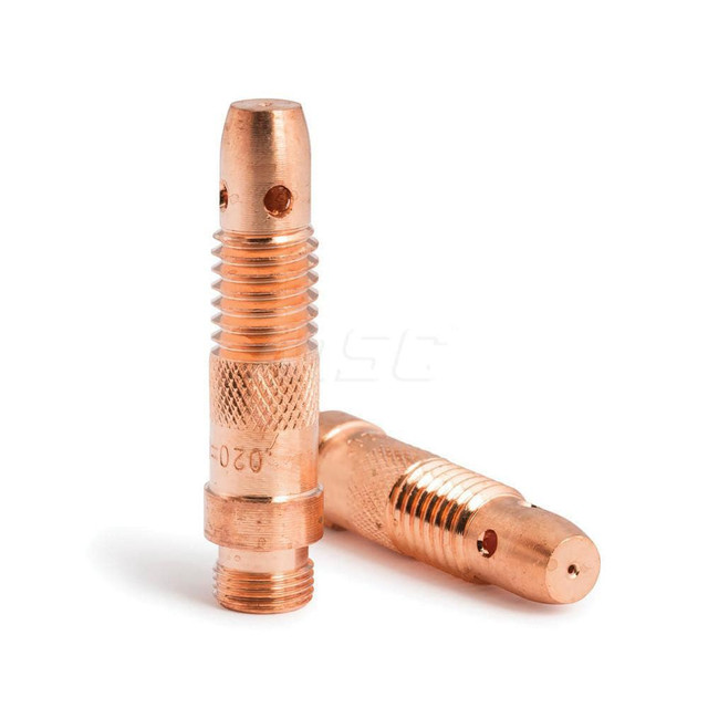 Lincoln Electric KP4752-020-B10 TIG Torch Collets & Collet Bodies; Product Type: Collet Body ; Hole Diameter: 0.0200 ; Material: Copper Alloy ; For Use With: 17/18/26 TIG Torches using .020" Tungsten Electrodes; 17/18/26 TIG Torches using .020" Tungs