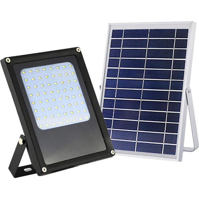 eLEDing EE805W-SFLH Floodlight Fixtures; Mounting Type: Wall ; Housing Color: Black ; Housing Material: Aluminum ; Lumens: 600lm ; Lamp Type: LED; Solar ; Wattage: 5W