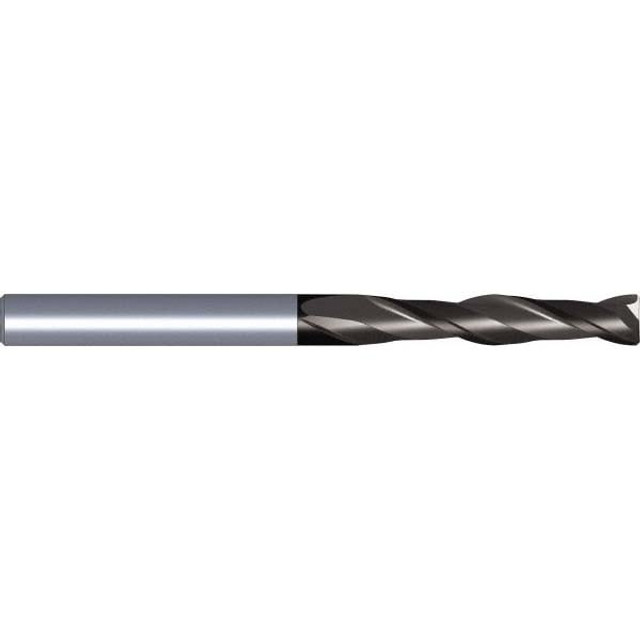 Kennametal 6086392 Square End Mill:  0.1563" Dia, 0.5625" LOC, 0.1875" Shank Dia, 2" OAL, 2 Flutes, Solid Carbide