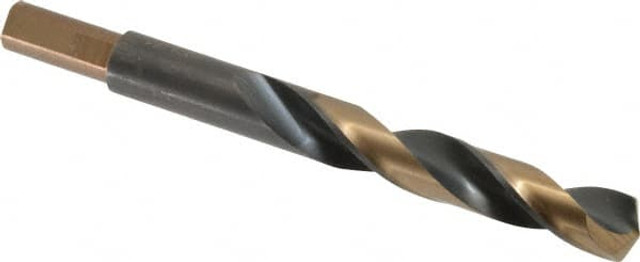 Triumph Twist Drill 092630 Reduced Shank Drill Bit: 15/32'' Dia, 3/8'' Shank Dia, 135 0, High Speed Steel