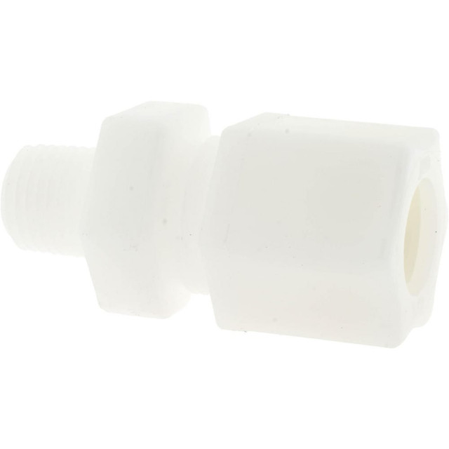 MSC 0601.063 Compression Tube Connector: 1/4 & 7/16-20" Thread, 1/2" Tube OD, Compression x Threaded