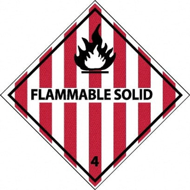 AccuformNMC DL11AP 25 Qty 1 Pack Flammable Solid DOT Shipping Label