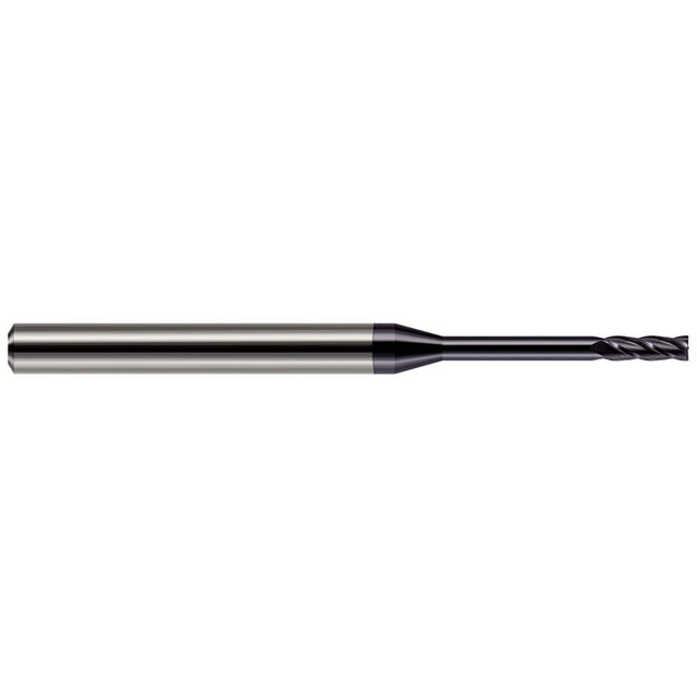 Harvey Tool 846212-C3 Square End Mill: 3/16'' Dia, 0.57'' LOC, 3/16'' Shank Dia, 3'' OAL, 4 Flutes, Solid Carbide