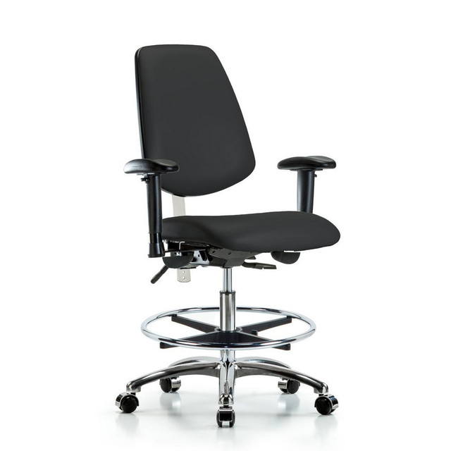 Blue Ridge Ergonomics MSC44339 Task Chair: Vinyl, Black